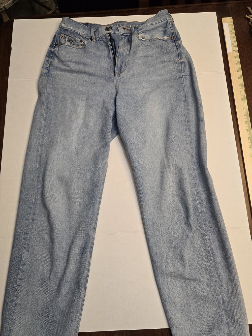 American Eagle Outfitters Light Blue Straight Leg Jeans